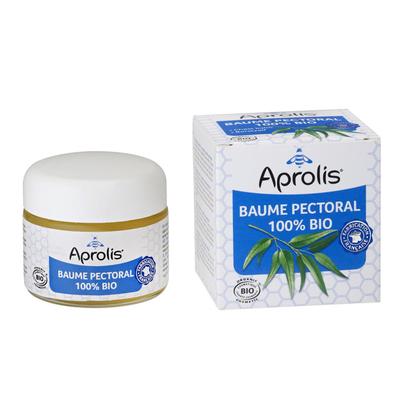 Baume Pectoral Aprolis BIO - Soin naturel apaisant aux huiles essentielles
