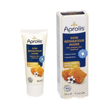 Soin Réparateur Mains Aprolis BIO - Répare, nourrit et apaise les peaux abîmées